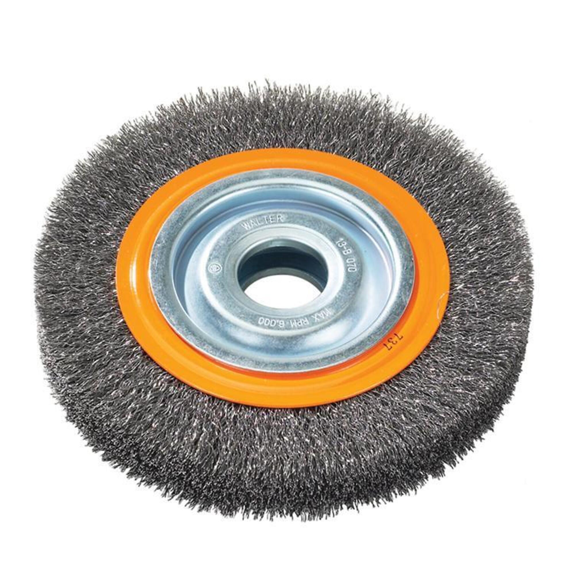 Walter Bench Grinder Brush — 7in., Oil Hardened Steel, Model# 13B070